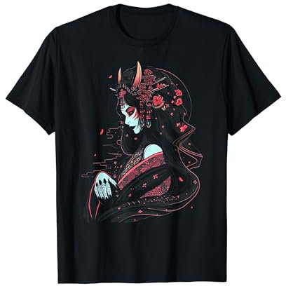 Japanische Goth Geisha, Otaku Gothic Anime Art Fashion #43 T-Shirt