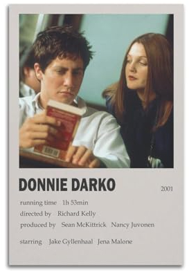 Donnie Darko Poster, Wandkunst, Leinwandgemälde, Wohnzimmer, Schlafzimmer, Heimdekoration, Büro, Wandposter, Fitnessstudio, Kunstmalerei, 30 x 45 cm