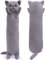 Yeqivo Kuscheltier Kawaii Katzen Plüschkissen Stofftiere Langes Katzen Plüschkissen niedliches Cat Plüsch Tier Körperkissen Kinder Plüschtier (British Blue,120CM)