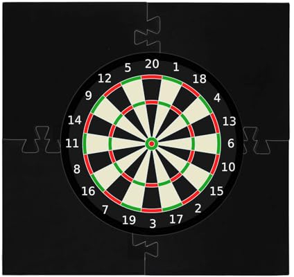 Geonoy Dart Surround Dart Wandschutz, Dartscheibe Schutzring, Dartboard Surround Lightweight Eva Jigsaw Ring, Multifunktionale Schützende Spleißringe Für Dartspiele