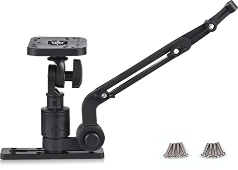 Jemora Kajak-Fischfinder-Montageplatte, Kajak-Boot-Geber-Montagearm, Fischfinder-Montagebasis-Adapter