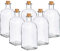 6 Bottiglie piccole di vetro 750 ml tappo sughero da decorare liquori aromi salse condimenti Bomboniere per Alcol, Grappa, Whisky, Shots
