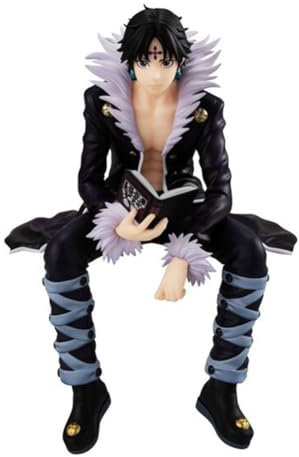 Xinchangda Chrollo Lucilfer Noodle Stopper 15 cm Sitzende Position Chrollo Lucilfer Figur Anime Statue Modell Ornamente Desktop Sammlung Geschenk für Fans