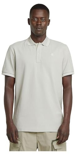 G-Star Men's Dunda Slim Stripe Polo , Grey (gs mercury D17127-5864-G987), L