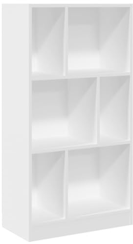 vidaXL Bücherregal Weiß 57x28,5x107,5 cm Holzwerkstoff