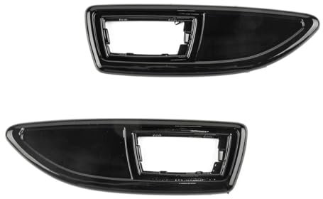 LST Seitenblinker Blenden Set rechts links Rahmen schwarz glänzend kompatibel mit Opel Corsa D S07 OPC 2006-2014
