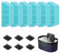 Ersatzfilter Katzenbrunnen, Diealles Shine 6 Stück Kohlefilter Trinkbrunnen mit 6 Stück Schaumfilter Drinkwell, Trinkbrunnen Filter für Katzenbrunnen Kabellos