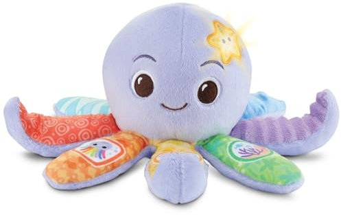 Vtech Poulpe en Peluche pour bébé - Jouet sensoriel pour favoriser la Perception - pour bébé de 3 à 36 Mois
