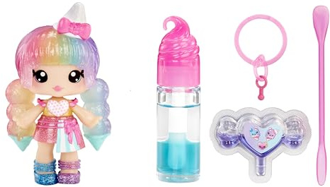 Yummiland Lip Gloss Doll: Mystery Color Change - Stephie Snowcone - Enthält 1 Puppe, DIY-Lipgloss + Abnehmbaren Schlüsselanhänger, Kosmetik-Spiel, Sammlerstück, Geeignet für Kinder ab 4 Jahren