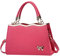 Frauen Damen Trendy Bow Fashion Sport Messenger Schulter Handtasche Garderoben Set (Hot Pink, One Size)