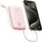 Batterie Externe 20000 mAh VIYISI 30W Power Bank Ultra Rapide Charge USB C avec Câble Intégrés,Batterie Portable Compacte Compatible avec iPhone 16 15 14 13 12 11 Samsung(Rose)