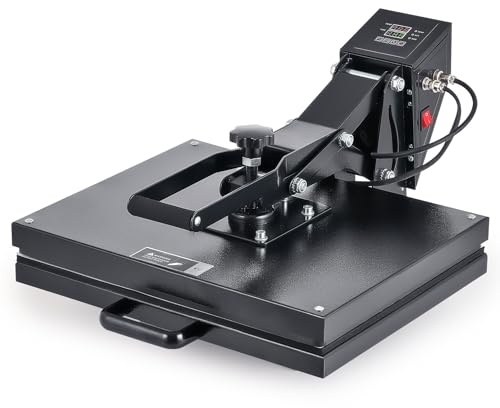 CREWORKS 40x50cm Heat Press Machine with Digital Control Dual Heating Tubes | 16x20 Multipurpose Heat Transfer Machine for T Shirt Pillows Mouse Pads Tote Bags