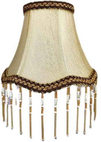 WUUISDNX Eleganter Lampenschirm für Zuhause Lampenschirm 70er Lampe Lampenschirm mit Perle 70 Stoff Lampenschirm Quaste und Atmosphäre