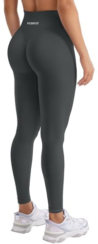 YEOREO Damen Sport Leggings Invisible Scrunch Butt Gym Leggings | Hoch Taille,Yoga Legging,Booty,Workout Leggings,Booty Lifting,Push Up,Gym,Sporthose