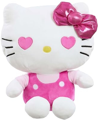 Hello Kitty My Bestie Forever Plush, 36cm Pink Soft Toy, Cute Character in Pink Outfit, Official Licensed Sanrio Merchandise, for Fans, Suitable for Ages 4+