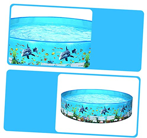 WEKAMOS Piscine Garçon Fille Rigide PVC Pataugeoire Extérieure sans Gonflage pour Garçon Fille Piscine Familiale Ludique pour Jeux