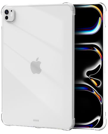 Lunivop Tablet-Hülle Kompatibel mit iPad Pro 11 Zoll Hülle (M4/M5) 2024/2025 (5th 6th Gen) Slim TPU Anti-Vergilbung Silikon Transparent Schutzhülle für iPad Pro 11 Inch 5th 6th Gen (Klar)