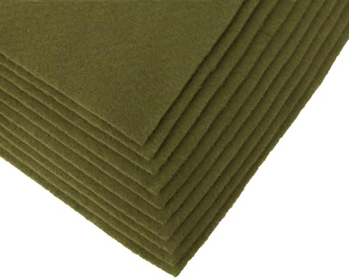 maDDma Bastelfilz Bögen 10er-Pack Flex Filz DIN A4, Stärke 1,5-2mm, Filzplatte, 50 Farben