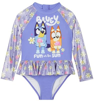 BlueY Badeanzug, Badeanzug Kinder Mit Langen Ärmeln, Badeanzug Mädchen Für Strand Oder Pool