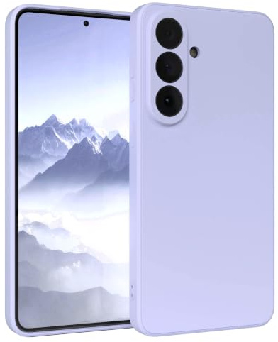 EAZY CASE - Silikonhülle für Galaxy S26 Plus Hülle Silikon Case Lila weich stoßfeste Handyhülle Schutzhülle mit Kameraschutz Dünn Premium Schutz Cover TPU Phone Bumper in Pastell Lavendel Blau Matt