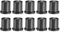 sourcing map Knopf für Lautsprecher Effektgerät Verstärker Potentiometer Knopf 6mm Wellenbohrung 14,5 x 15,6 mm, 10 Stück