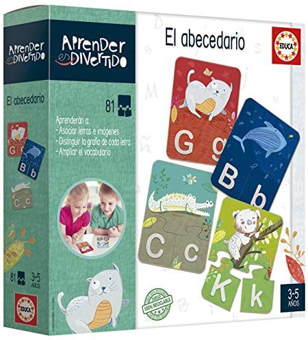 Educa - Yo aprendo El abecedario | Aprender es Divertido | Juguete niños 3 4 5 años Educativo para iniciarse en el Conocimiento de Las Letras (18696)
