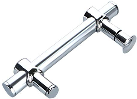 RTY-BY Douche poignée de Porte en Verre Tirez Ensemble avec rondelles, Salle de Bains Boutons de Porte for l'intérieur |Convient for cabines de Douche |Réglables Entraxe des Trous |Longue 24.5cm