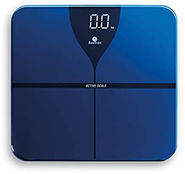 BAXTRAN Digitale Personenwaage mit Bluetooth Funktion, Fettanalyse und Smart Waage mit App, elegantes Design, effiziente und robuste Personenwaage