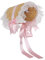COSDREAMER Damen Sonnenhut viktorianischer Spitze Hut Cosplay Hut Strand Hut Strohhüte, Mehrfarbig(Hellrosa Farbe)