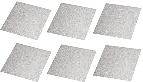 sourcing map Microwave Oven Waveguide Cover Mica Plate Sheet Insulation Square Board Repairing Kit 4.7 x 4.7 Inch 6pcs