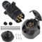 SPARKMOTO Spina Rimorchio 7 Poli E Presa Rimorchio 7 Poli,12V Spina E Presa Rimorchio 7 Poli,con Guarnizione Kit isolante per prese Rimorchio,Impermeabile Spina 7 Poli Rimorchio Presa 7 Poli Rimorchio