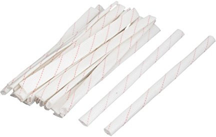 Ruilogod 20cm 10mm Dia PVC Fibre de verre Isolant Tube à manches à manches 20 PCS