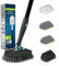 3-In-1 Bathroom Tile Cleaner, Shower Cleaning Brush with 51'' Long Handle, Fixable Bathroom Scrubber, Adjustable Tile Cleaning Brush for Bathtub/Wall, Bath Cleaning Brush for Shower/Bathroom by MAYKI