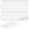 50 PCS Disposable Cake Cutter and Server - Clear Plastic, 8x2.3 In, for Pie, Tart, Pizza, Pastry, Baking