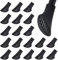 Punte di Gomma del Bastone da Passeggio Ricambio, 20 Pezzi Gommini Nordic Walking, Protezione per Bastoncini da Trekking, Walking Stick Caps per Tutti i Bacchette Trekking Escursioni, 11mm (A)