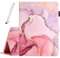 Fancity for iPad (A16) 11th Generation 11 Inch 2025, iPad 10th Generation 10.9 inch 2022, PU Leather Case with Kickstand Pencil Holder, Magnectic Cover with Smart Auto Wake/Sleep, Marble Pink