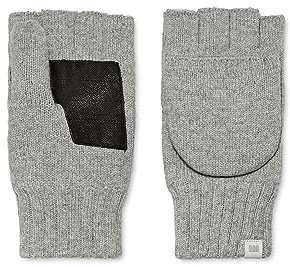 UGG Herren Knit Flip Fäustlinge, Hellgrau, Small-Medium