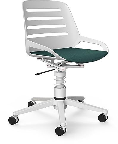aeris Numo Task – Ergonomischer Bürostuhl mit Federbein und Rollen, Rückenschonender Stuhl mit Sitzpolster, Moderner Schreibtischstuhl mit Patentierter Technik, Design Drehstuhl, Sitzhöhe 45–56 cm