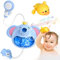 Trulloyoo Jouet de Baignoire pour Enfants Jouet de Bain Bébé à partir de 1 2 3 4 5 6 Ans Douche d'éléphant avec Machine à Bulles Pommeau de Douche Musical Jouet d'eau de Canard Enfants Cadeau Fille