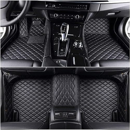 Auto Fußmatten für Toyota CH-R Ⅱ 2023 2024+, Leder All Weather Volle Abdeckung rutschfeste wasserdichte Schutz Bodenbelag ZubehöR,A Black