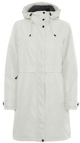 NORTH BEND NBMalika Damen Parka Winterjacke Jacke, 42, Oatmeal (1106)