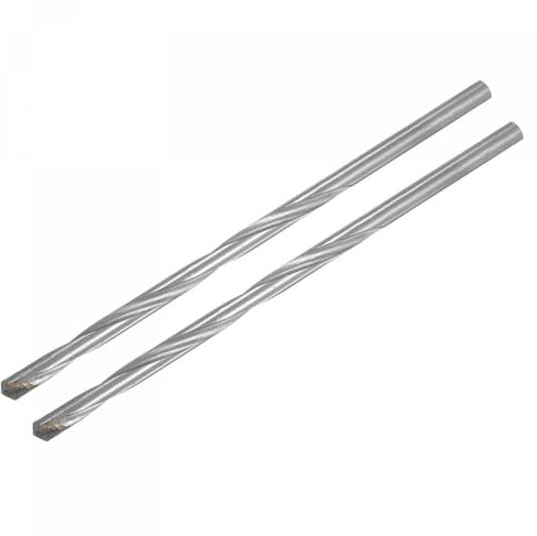 TA-VIGOR 2Pcs 8mm Extra Long Twist Drill Bits, 200mm Length High-Speed Steel HSS Straight Shank Spiral Drill Bits for Wood Metal Aluminum Plastic