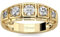 Jeulia 925 Sterling Silber Ring Damen Gelbes Gold Verlobungsring Ewigkeitsringe Eheringe Zirkonia Kristall Damenring zum Jubiläum, Weihnachten, Valentinstag (Runder Schnitt, 62(19.8))