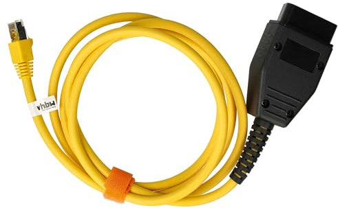 vhbw OBD Adapter 16 Pin OBD2 Buchse auf RJ45 Stecker kompatibel mit BMW 7er Serie X4 F26, X5 F15, X3 F25 Auto, PKW, Motorrad - Verbindungsadapter