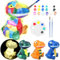 FGZU DIY Dino Lampe Basteln für Mädchen ab 4 5 6 7 8 Jahre, Kunsthandwerk für Mädchen und Jungen, Bastelsets Kinder, Spielzeug Kreatives Geschenke für Kinder im Alter 6–12 Jahren (Dino-Lampe)