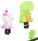 Fahrradklingel Kinder, 2 Stück Klingel Fahrrad Kinder Fahrradglocke Zum Drücken Und Loshupen Cartoon Dinosaurier Einhorn Fahrradhupe für Jungen Mädchen Roller Laufrad Kinderfahrrad