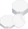 YXHZVON 16 Stücke Klare Acrylplatten, 4 in Hexagon Acrylplatte Transparente, 0,2 cm dicke Klare Acryl Rohlinge für DIY Gemälde DIY Handwerk Display
