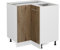 Vicco Eckunterschrank R-Line, Artisan-Eiche/Weiß, 75.6 cm ohne Arbeitsplatte