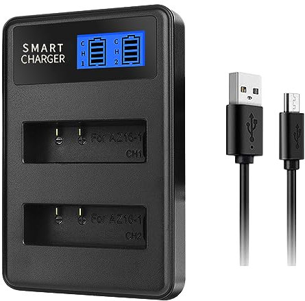 Battery 2-Channel USB Charger Charging Station Dock For XiaoYi YI AZ16-1 4K II Action Camera Accessories Spare Part Charger Battery LCD Display Xiaoyi Yi 4k II Lite Action Camera Accessories