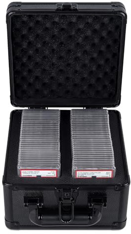KAGSWAMO Graded Card Storage Box, Slab Case for Sports Cards, PSA Holder Fits PSA, CSG, BGS and Top Loaders